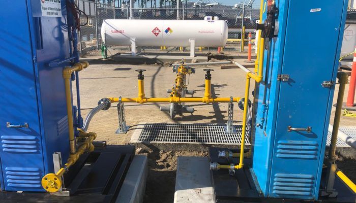 Temporary USCG-Certified Marine Vapor Control System